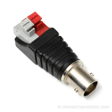 Pers-fit schroefloze terminal CCTV-kabel BNC vrouwelijke connector